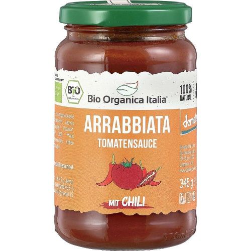 Bio Organica Italia био доматен сос Арабиата с чили (345 г)