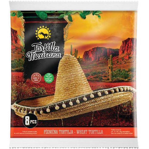 Tortilla Mexicana пшенични тортили, 8 бр. (320 г)