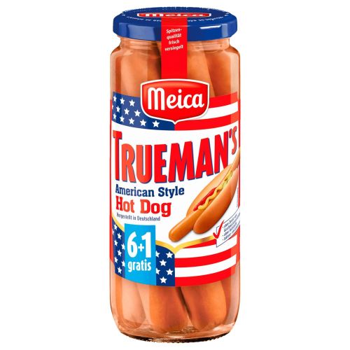 Meica кренвирши за хот дог Trueman's, 7 бр. (540 г)