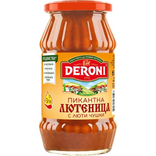 Deroni пикантна лютеница (520 г)
