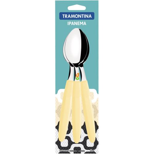 Tramontina лъжица с пластмасова дръжка бежовa (3 бр.)