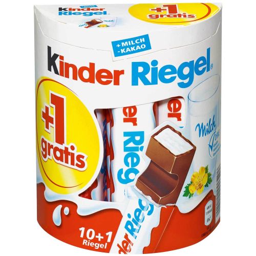 Kinder Riegel шоколади, 11 бр. (231 г)