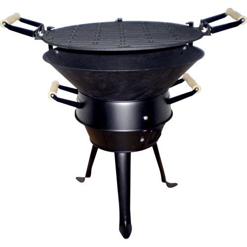 Чугунено барбекю със стойка от ковано желязо Ф35.5 см (1 бр.)