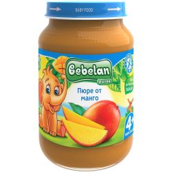 Bebelan пюре манго, 4+ месеца (190 г)