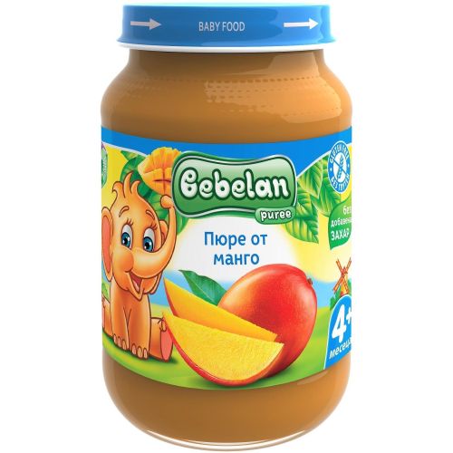 Bebelan пюре манго, 4+ месеца (190 г)