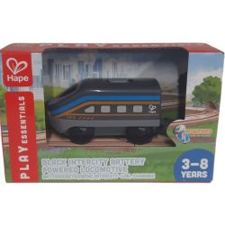 Hape междуградски локомотив с батерии, черен (1 бр.)