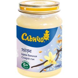 Слънчо бебешки десерт крем ванилия (190 г)