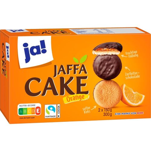 JA! Jaffa Cake бисквити с портокалов пълнеж и тъмен шоколад (300 г)