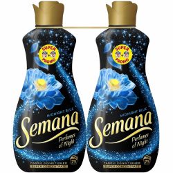 Semana Midnight Blue омекотител, 2 бр. х 1.5 л, 150 пранета (3 л)