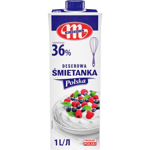 Mlekovita млечна сметана 36% UHT (1 л)