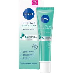 Nivea Derma Skin Clear нощен ексфолиант (40 мл)