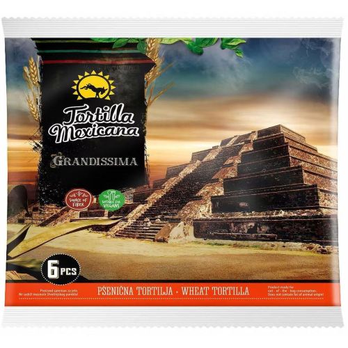 Tortilla Mexicana Grandisima пшенични тортили, 6 бр. (390 г)