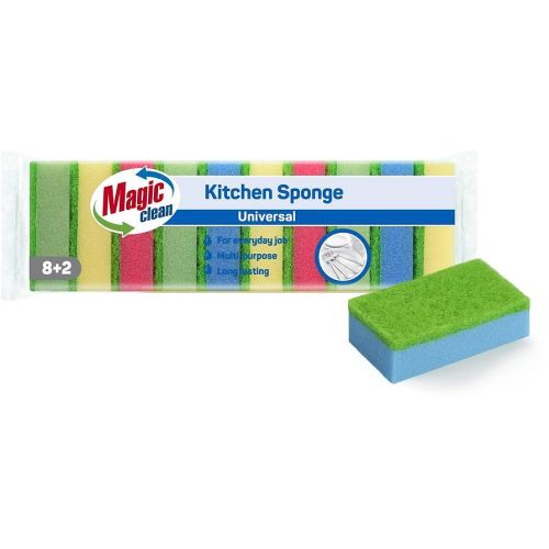 Magic Clean домакински гъби за почистване, 10 бр., 9 х 6 х 2.9 см (1 бр.)