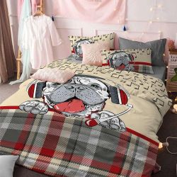 PNG парти, единичен спален комплект Ранфорс (1 бр.)