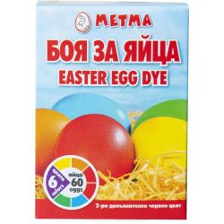 Metma боя за яйца 5 цвята + червено (1 бр.)