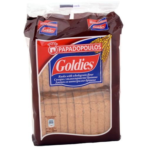 Papadopoulos Goldies сухари с пълнозърнесто брашно (160 г)