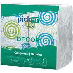 Pick Me Decor салфетки с печат сгънати, 33 см х 33 см (70 бр.)