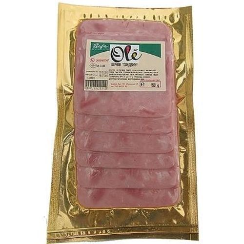 Ole шунка сандвич, слайс (150 г)