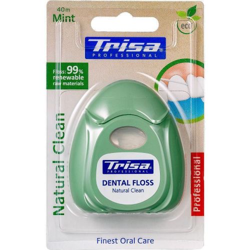 Trisa Natural Clean конец за зъби, 40 м (1 бр.)
