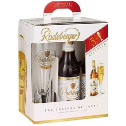 Radeberger промопакет 5 бири по 300 мл и чаша (1.65 л)