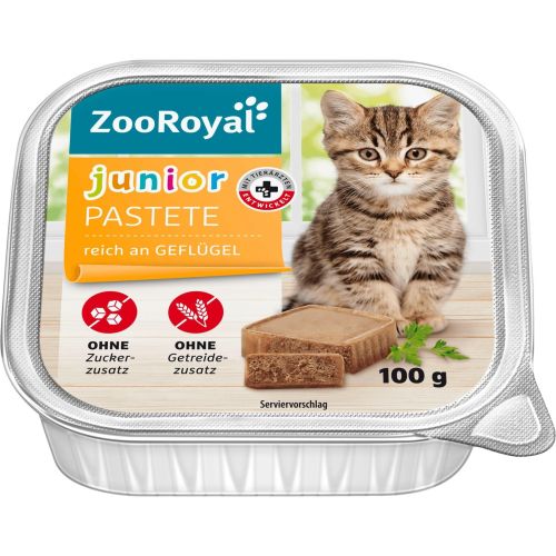 Zooroyal Junior котешка храна с птиче месо за малки котета (100 г)