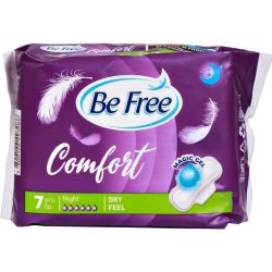 Be Free Comfort Dry Feel Night копринени нощни дамски превръзки (7 бр.)