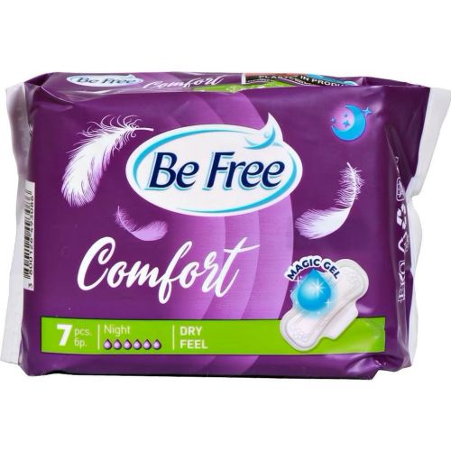 Be Free Comfort Dry Feel Night копринени нощни дамски превръзки (7 бр.)