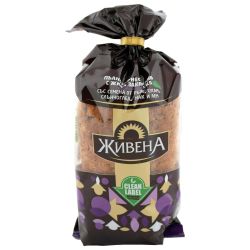 Симид Живена пълнозърнест хляб с жива закваска с ръж, сусам, слънчоглед, мак и лен (350 г)