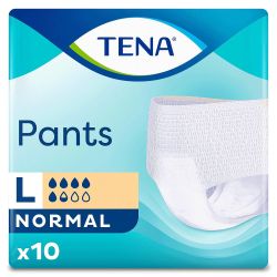 Tena Pants Normal еднократно бельо за възрастни, размер L (10 бр.)