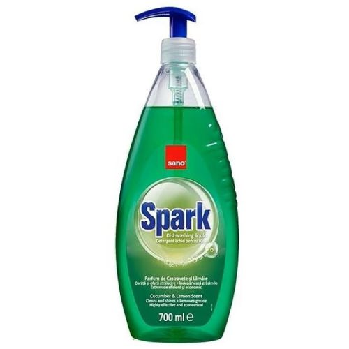 Sano Spark препарат за измиване на съдове краставица (700 мл)