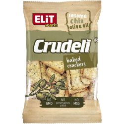 Elit Crudeli крекери със сусам, чиа и зехтин (140 г)