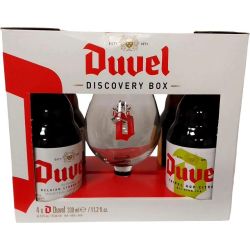 Duvel бира комплект, 4 бр. x 330 мл + чаша (1.32 л)