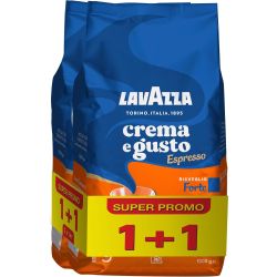 Lavazza Crema E Gusto Forte промо пакет кафе на зърна, 1 кг + 1 кг (2 кг)