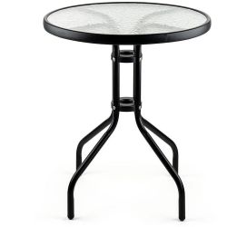 Muhler стоманена стъклена маса, диаметър 24 см (1 бр.)