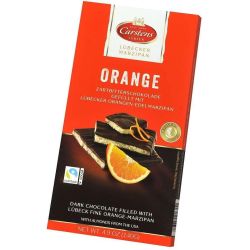 Carstens тъмен шоколад с портокал и марципан (140 г)