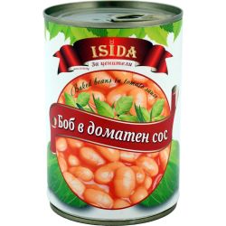 Isida боб в доматен сос (400 г)