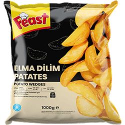 Feast бланширани замразени картофи по селски (1 кг)