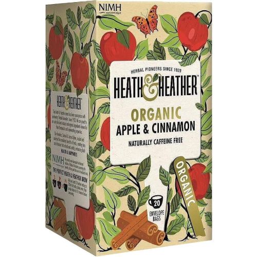 Heath & Heather био чай ябълка и канела, 20 бр. (50 г)