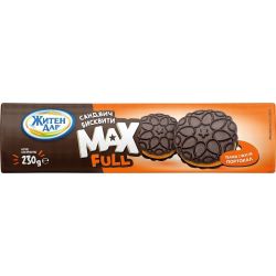 Житен Дар Max Full бисквити с пълнеж портокал (230 г)