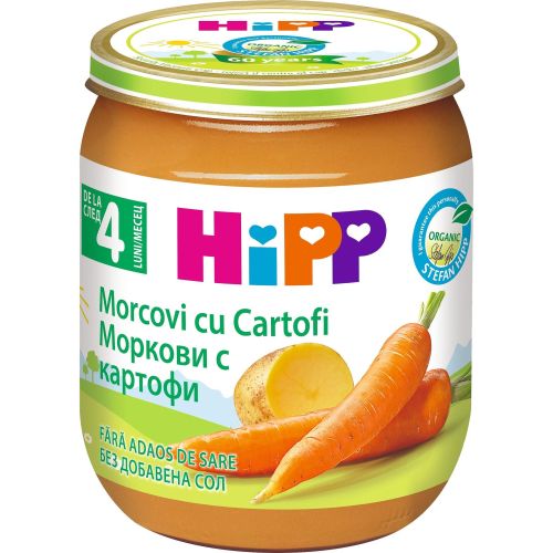 Hipp био пюре ранни моркови и картофи (125 г)