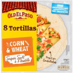 Old El Paso царевично-пшенична тортила, 8 бр. (335 г)