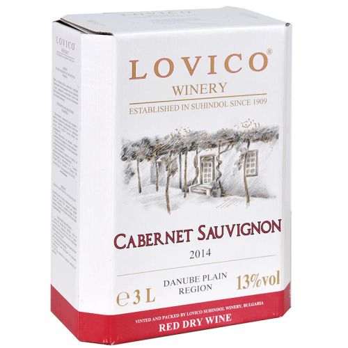 Lovico червено вино каберне совиньон Bag In Box (3 л)