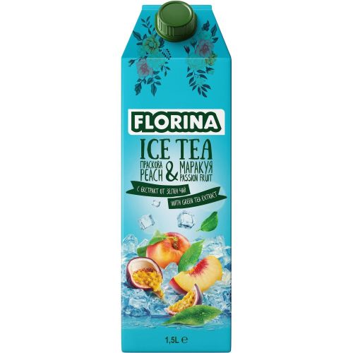 Florina студен чай праскова и маракуя (1.5 л)