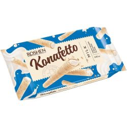 Roshen Konafetto вафлени пурички с млечен крем (140 г)