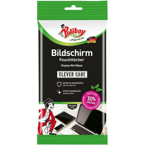 Poliboy влажни кърпички за почистване на екрани (30 бр.)