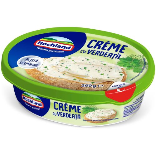 Hochland крема сирене със зелени подправки (200 г)