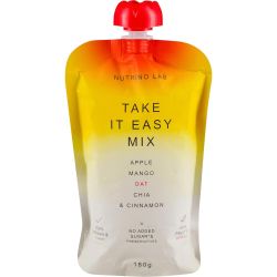 Nutrino Lab Take It Easy Snack пюре микс от ябълка, манго, овес, чиа и канела (180 г)