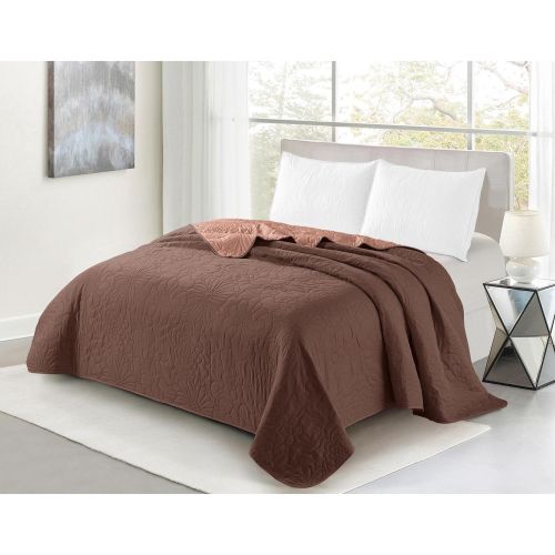 Dilios Ултрасоник Флорена шалте 160 х 220, праскова и кафяво (1 бр.)