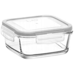 LAV стъклена кутия с прозрачен капак, 17.5 см х 17.5 см х 7.5 см, 1.15 л (1 бр.)