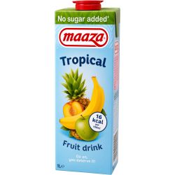 Maaza Tropical плодова напитка, без добавена захар (1 л)